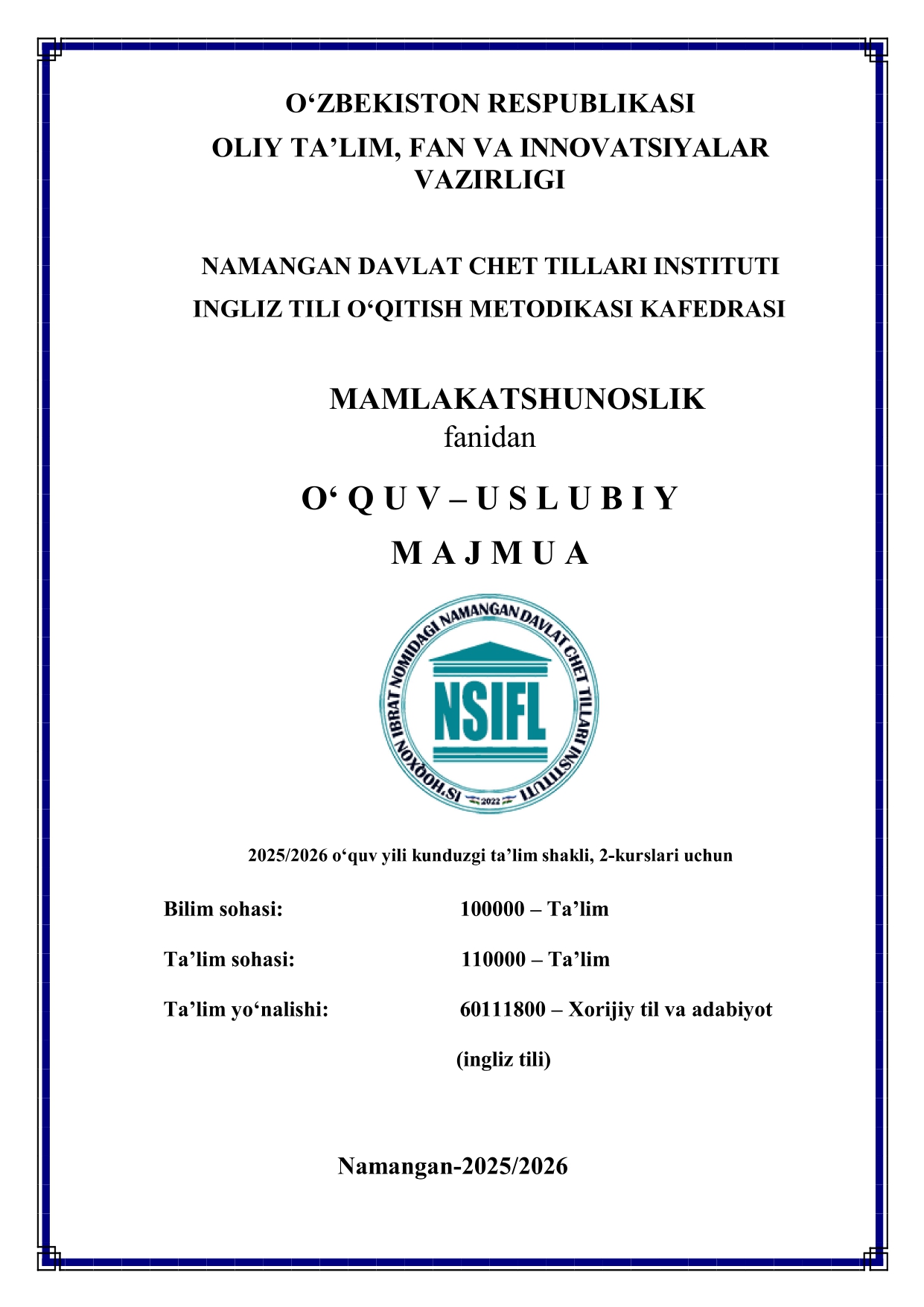 MAMLAKATSHUNOSLIK